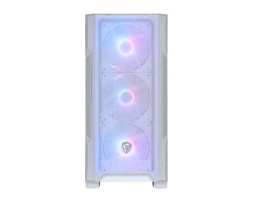 MSI MAG FORGE M100R Midi Tower Transparent, Weiß (306-7G20W21-HH9) 306-7G20W21-HH9