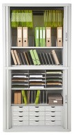 PAPERFLOW Schubladenelement, 12 Schubladen, grau