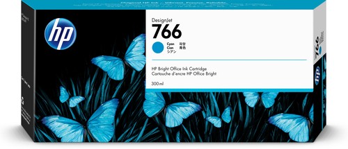 HP HP 766 300-ml Cyan Ink Crtg