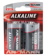 ANSMANN Alkaline Batterie "RED", Mono D, 2er Blister