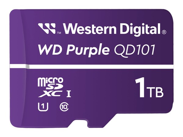 WESTERN DIGITAL WD Purple 1TB Surveillance microSD XC Class - 10 UHS 1 WDD100T1P0C