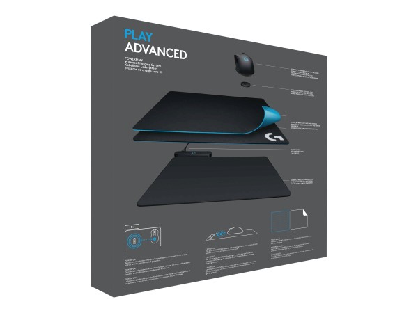 LOGITECH LOGITECH Gaming-Mauspad Logitech Gaming Powerplay Wireless Charging System Schwarz