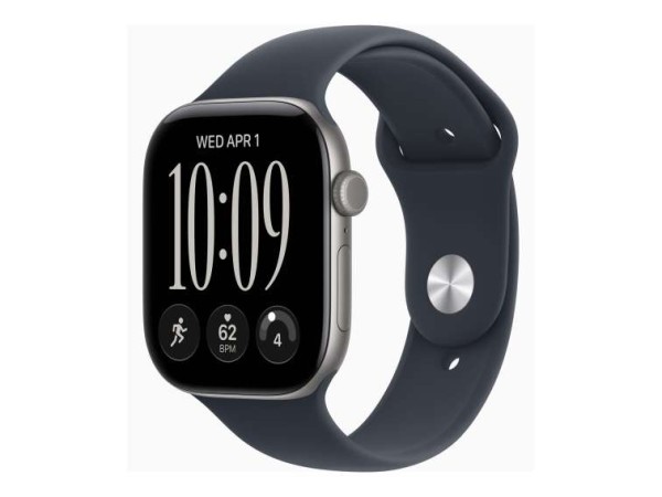 APPLE Watch S12 Aluminium Cellular 46mm Space Grau (Sportarmband navyblau) MJG64ZR/A