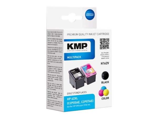 KMP KMP Tintenpatrone ersetzt HP 62XL (C2P05AE, C2P07AE)