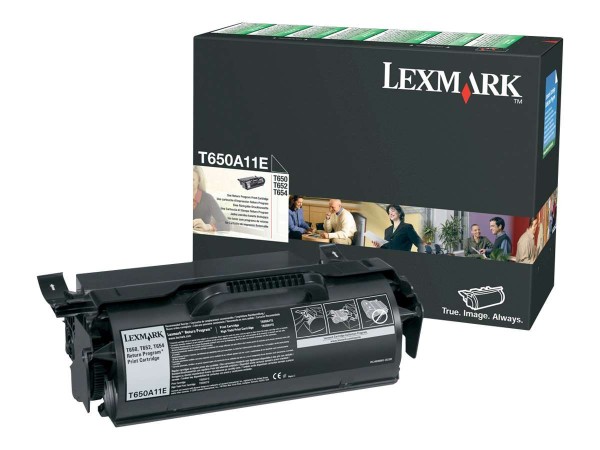 LEXMARK Schwarz Tonerpatrone LCCP, LRP T650A11E