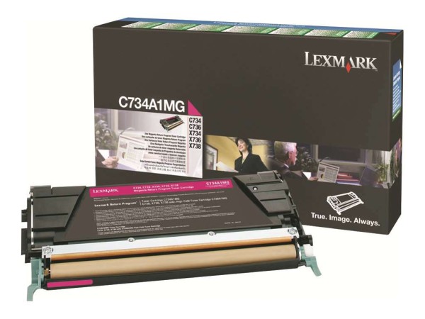 LEXMARK Magenta Tonerpatrone LCCP, LRP 0C734A1MG