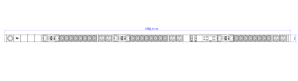 BACHMANN BACHMANN Steckdosenleiste Slave 24xC13 6xC19