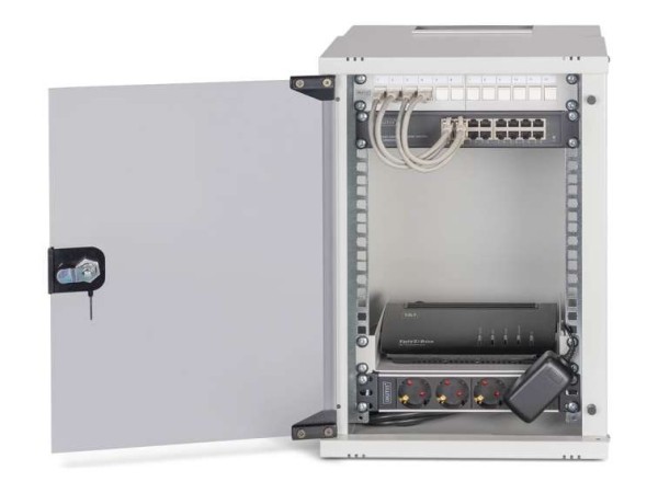DIGITUS Netzwerk-Set 254 mm (10") - 9HE, 315x300 mm (BxT)we DN-49102-SET