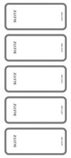 LEITZ Ordnerrücken-Etikett, 36 x 111 mm, kurz, schmal, grau
