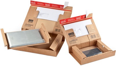 ColomPac Paket-Versandkarton "POST", Größe: S, braun