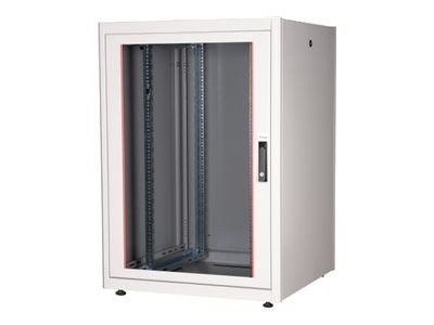 EQUIP EQUIP Serverschrank 19"  22U 800x800mm Glastür   grau