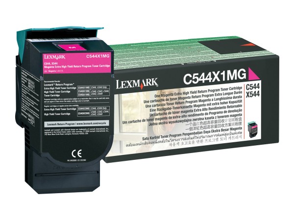 LEXMARK Besonders hohe Ergiebigkeit Magenta Tonerpatrone LCCP, LRP 0C544X1MG