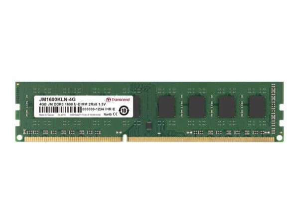 DDR3-RAM 4GB PC1600 CL11 Transcend JM1600KLN-4G