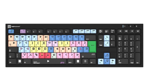 LOGIC-KEYBOARD LKB-MCOM4-BJPU-FR Tastatur Universal USB AZERTY Französisch LKB-MCOM4-BJPU-FR