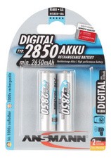 ANSMANN Digital NiMH Akku, Mignon AA, 2.850 mAh, 4er Blister