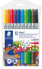 STAEDTLER Doppel-Fasermaler Noris, 12er Etui