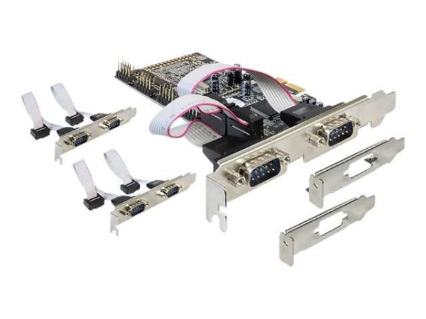DELOCK I/O PCI-Express DELOCK 6x ext. seriell (DB9) (inkl. LP) 89347