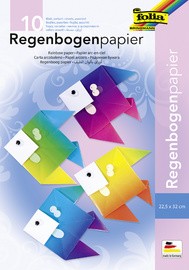 folia Regenbogenpapiermappe, 225 x 320 mm, 100 g/qm