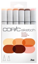 COPIC Marker sketch, 6er Set "Portrait"