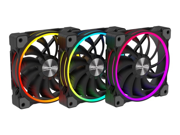 EKL EKL Alpenföhn Wing Boost 3 ARGB High Speed PWM PC-Gehäuse-Lüfter Schwarz (B x H x T) 120 x 120 x 25