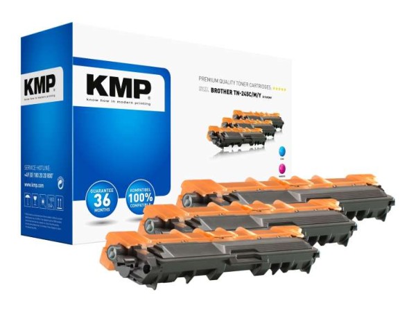KMP MULTIPACK B T49CMY 3er Pack Gelb, Cyan, Magenta Tonerpatrone 1245,3030