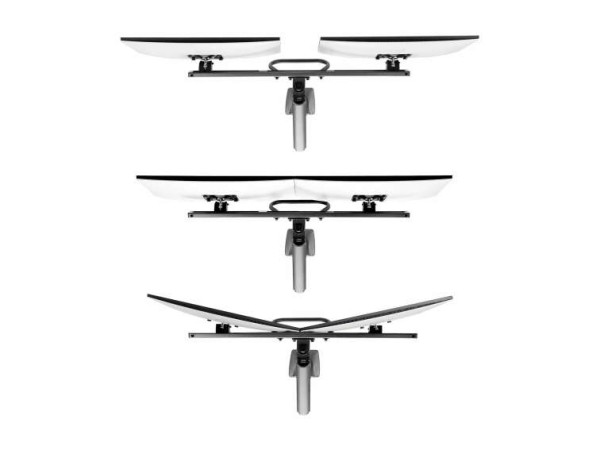 STARTECH.COM Dual Monitorhalterung mit Querstange max. 68,58cm 27Zoll & 15k H2M1AS2-MONITOR-ARM