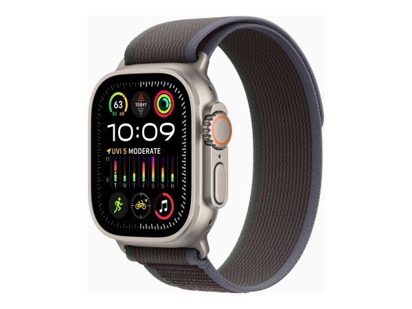 APPLE Watch Ultra 2 LTE 49mm Titanium Trail Loop Blau/Schwarz M/L MRF63FD/A MRF63FD/A