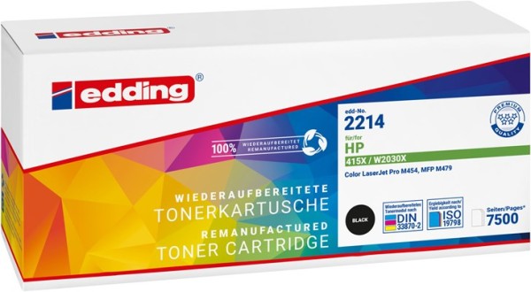 EDDING EDDING EDD-2214  schwarz Toner kompatibel zu HP 415X (W2030X)
