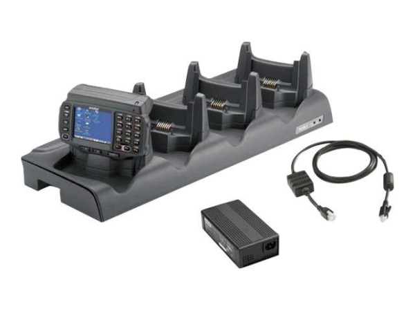 ZEBRA 4-Slot Ethernet Cradle Kit - Docking Cradle (Anschlußstand) (CRD4001- CRD4001-411EES