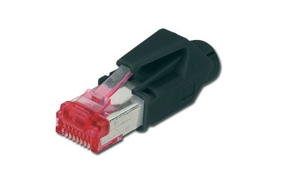 HIROSE RJ45 Stecker TM 21, Kat. 6, geschirmt, mit Tülle