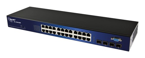 ALLNET ALLNET Switch smart managed 24 Port Gigabit + 4x SFP lüfterlos, SNMP, ALL-SG8428M 10""/19""