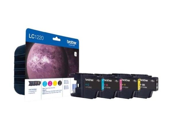 BROTHER CMYK Tintenpatrone LC1220VALBPDR