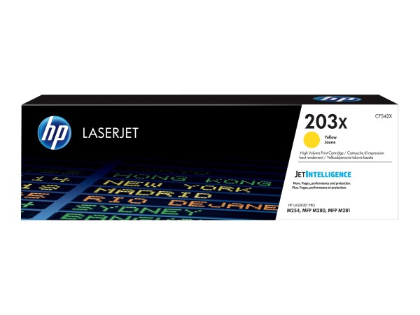 HP HP 203X Gelb LaserJet Tonerpatrone (CF542X)