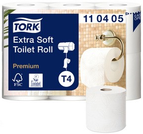 TORK Toilettenpapier, 4-lagig, weiß