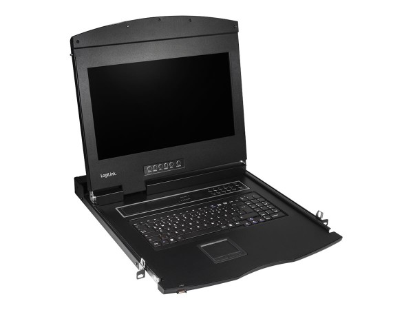 LOGILINK LOGILINK KVM Console with 17" Full HD LCD Screen, HDMI, German keyboard layout
