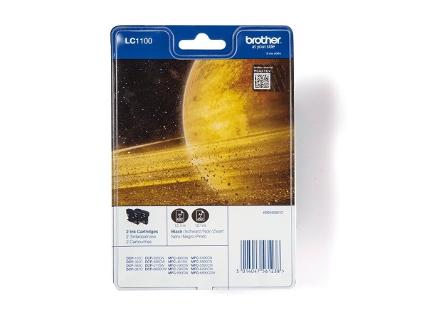 BROTHER BROTHER Black Ink Cartridge 2p
