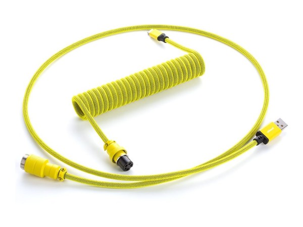 CABLEMOD Pro Coiled Keyb. Cable ye 1,50m | USB-A > USB-C CM-PKCA-CYAY-KY150KY-R