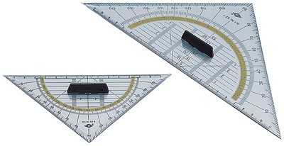 WEDO Geodreieck, Hypotenuse 160 mm, mit abnehmbarem Griff