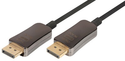 DIGITUS DisplayPort AOC Hybrid Glasfaserkabel, UHD 8K, 10 m