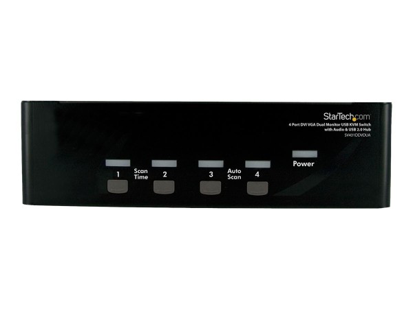 STARTECH.COM 4 Port DVI KVM USB Switch - 4-fach DVI Umschalter mit USB Hub SV431DDVDUA