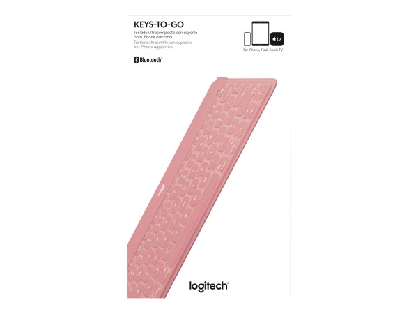 LOGITECH LOGITECH Keys-To-Go - BLUSH PINK - PAN - NORDIC