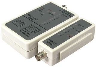 LogiLink Kabeltester RJ45 und BNC mit Remote Einheit