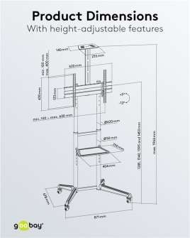 GOOBAY TV Presentation Stand L 59508