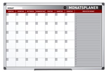 Bi-Office Planungstafel "Monatsplaner", 900 x 600 mm