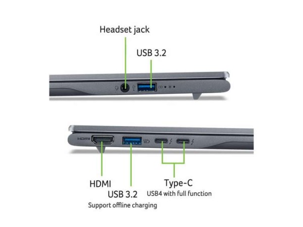 ACER Swift 14 AI SF14-51-58HR 35,6cm (14") Ultra 5 226V 16GB 1TB W11 NX.J2KEG.00A