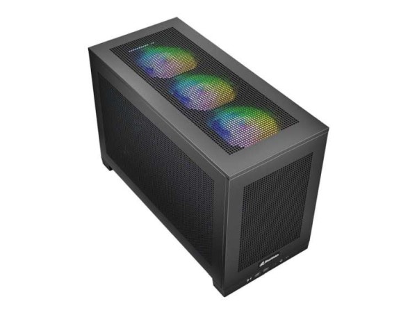 SHARKOON Rebel C20 RGB ITX 1xMetall Black 4044951040520