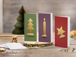 sigel Weihnachtskarten-Set "Cut-out Style", DIN A6