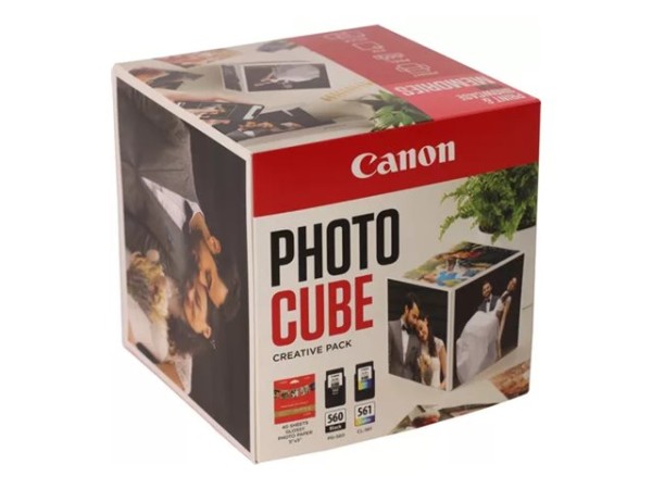 CANON PG-560 / CL-561 Photo Cube Creative Pack White Pink 3713C011