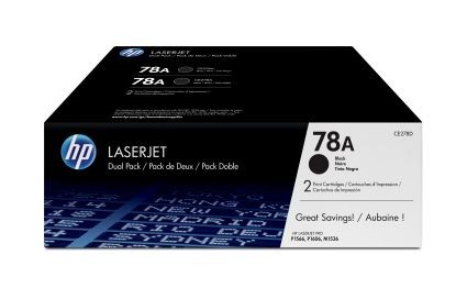 HP 78A 2er Pack Schwarz LaserJet Tonerpatrone (CE278AD) CE278AD