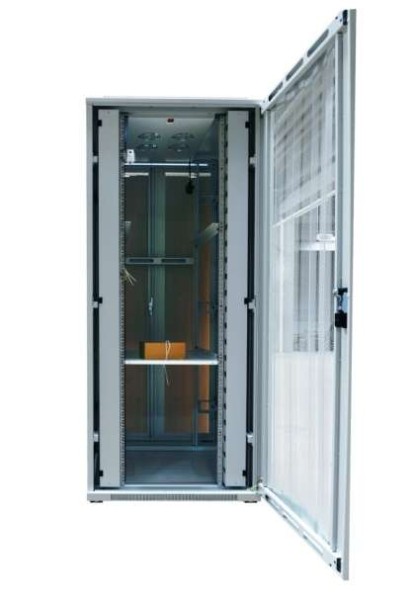 ALLNET 19""Schrank, 32HE, B800/T1000mm, perforierte Blechtüren, Lichtgrau, ALL-SNB8132EKGRAU